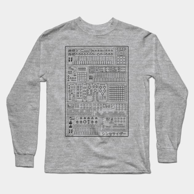 Music Producer and Synthesizer lover Long Sleeve T-Shirt by Mewzeek_T